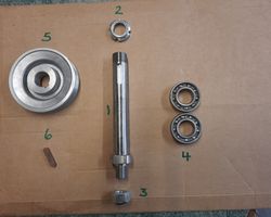 Logic LRM/TRM 1.2m and 1.5m Rotary Mower Spindle/nuts/bearing/pulley/key