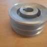 Logic LRM/TRM 1.2m and 1.5m Rotary Mower Spindle/nuts/bearing/pulley/key - LRL120-39 Double center pulley