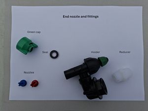 Logic Sprayer Hedgerow End Jet Parts - 