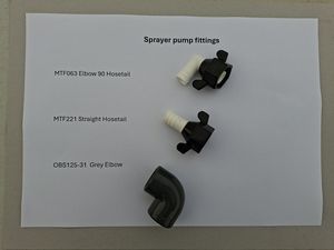 Logic Sprayer pump fittings - 
