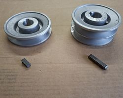 Logic Rotary mower belt pulleys