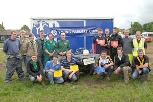 Nomark Sponsors National YFC ATV Handling Competition Finals -  The competitors of the ATV Handling Competition 2012 along with Judges and Mark Yarnold of Nomark Equip.