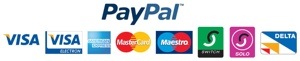 Pay with credit or debit cards at Paypal